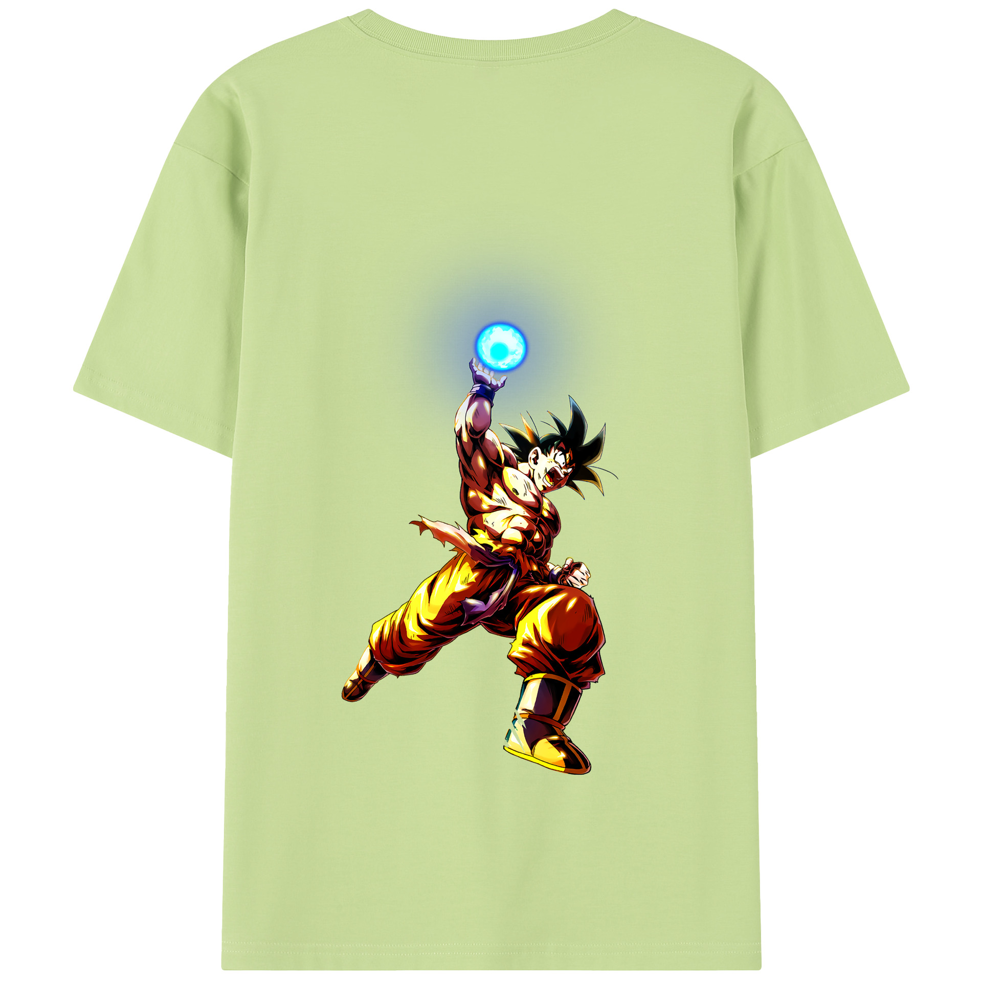 （画像用） ドラゴンボール 孫悟空（そん ごくう）Son Goku カカロット DRAGON BALL Kakarotto 綿100％半袖Tシャツ（背面プリント）